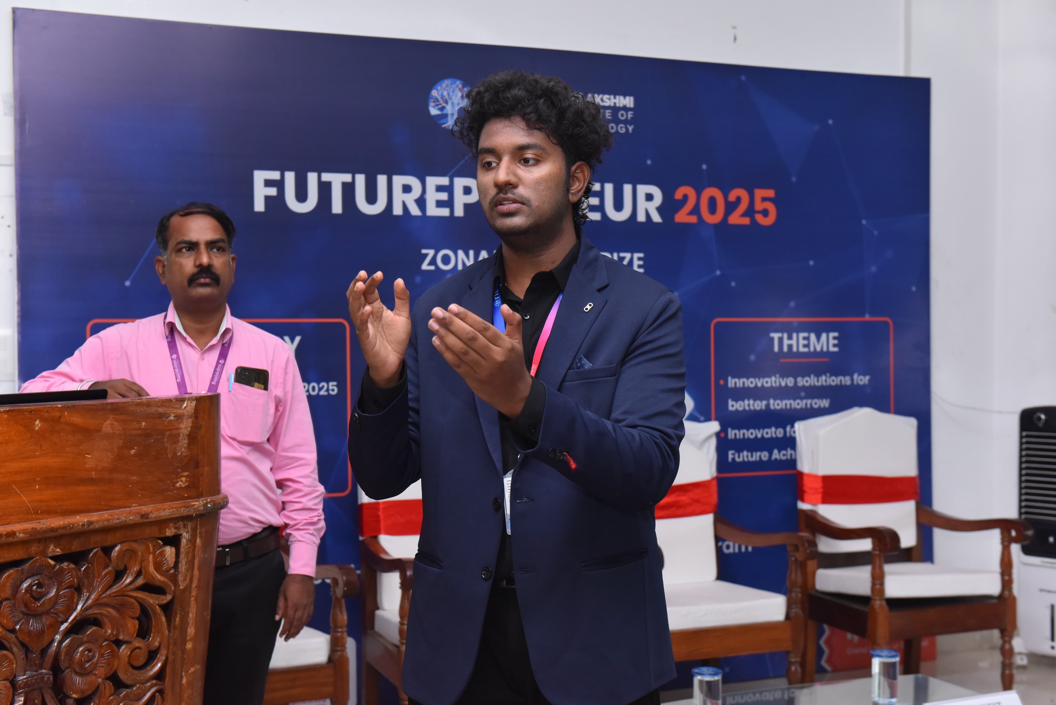 S. Ravant Vignesh speaking at Futurepreneur 2025